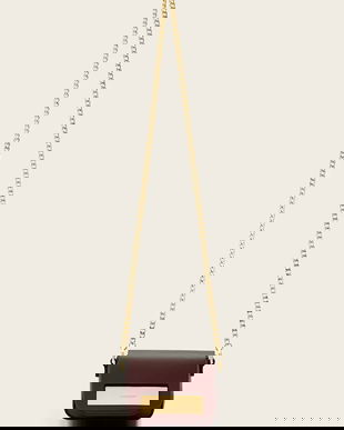 AllSaints poșetă de piele ETTA culoarea bordo, W340XD