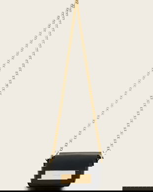 AllSaints poșetă de piele ETTA culoarea negru, W340XD