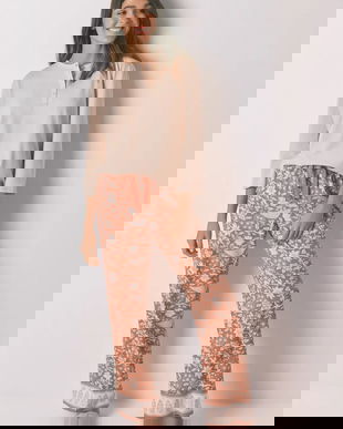 women'secret pantaloni de pijama culoarea portocaliu, 3702258