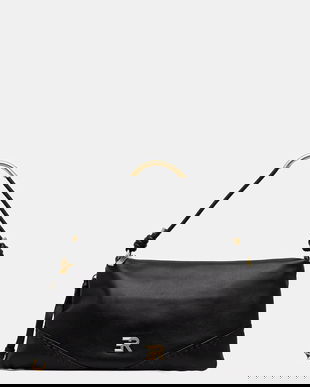 ERMANNO Firenze geantă de piele culoarea negru, 12401940