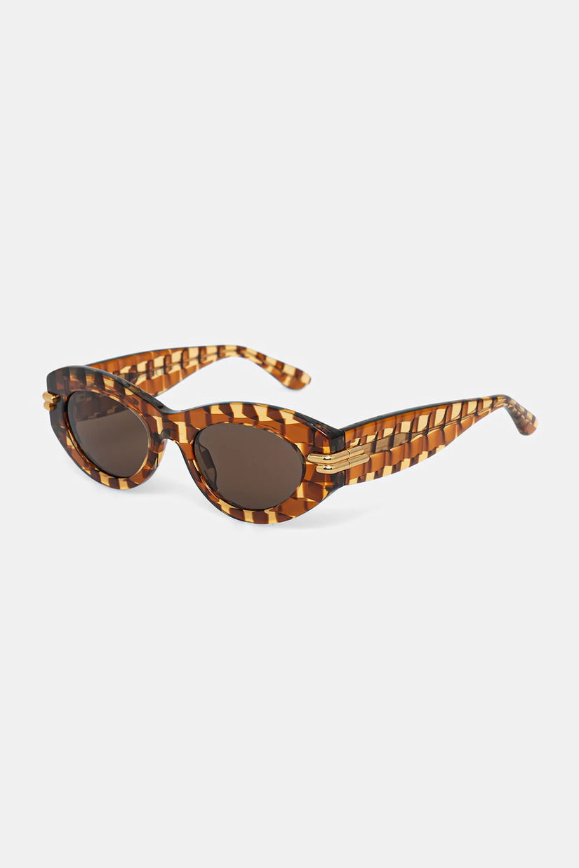 Bottega Veneta ochelari de soare culoarea maro, BV1322S