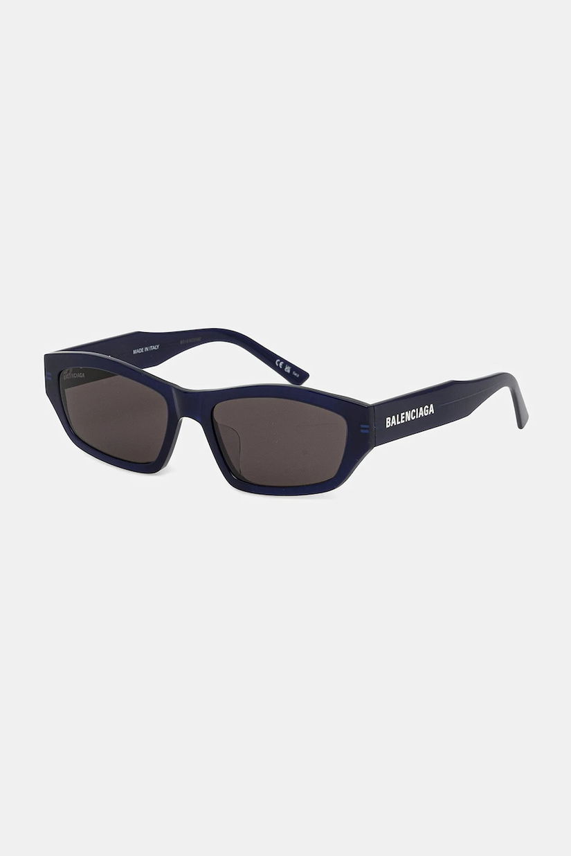 Balenciaga ochelari de soare culoarea bleumarin, BB0448SK