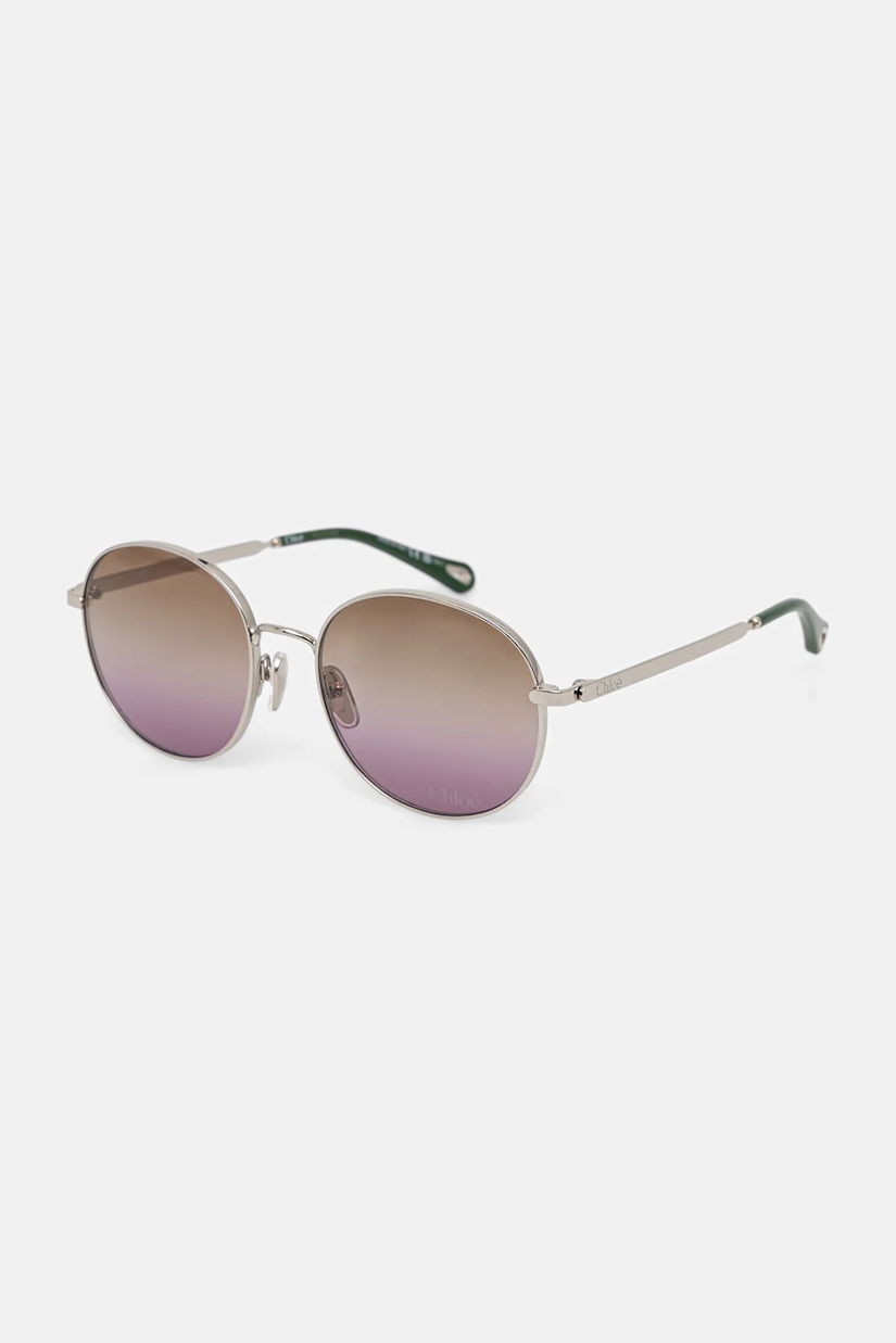 Chloé ochelari de soare culoarea argintiu, CH0325S