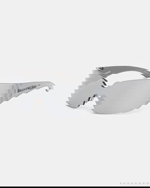 Balenciaga ochelari de soare culoarea argintiu, BB0421S