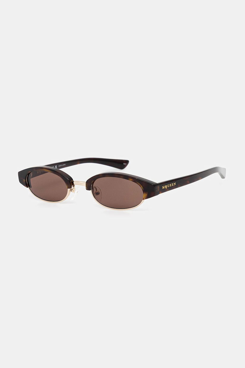 Alexander McQueen ochelari de soare culoarea maro, AM0534S