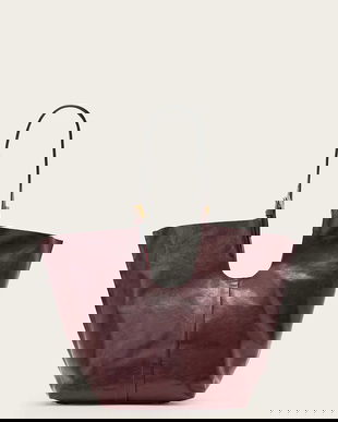 AllSaints poșetă de piele ARA culoarea roșu, W284XD