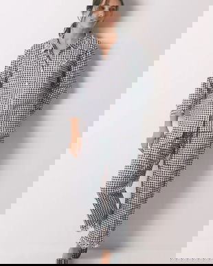 women'secret pijamale de bumbac culoarea bleumarin, bumbac, 3132151