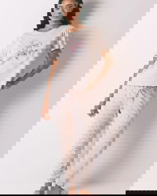 women'secret pijamale de bumbac culoarea roz, bumbac, 3592421