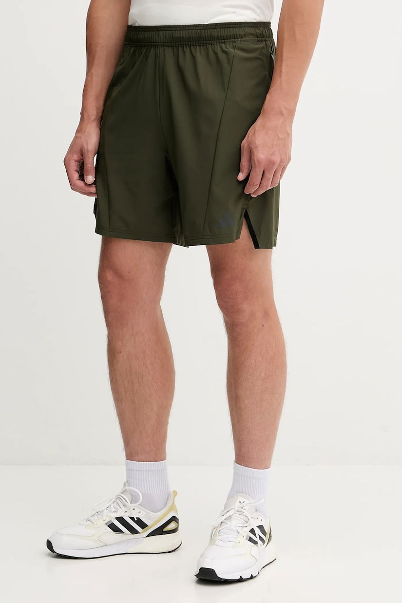 adidas Performance pantaloni scurți de antrenament D4T culoarea verde, JX3305