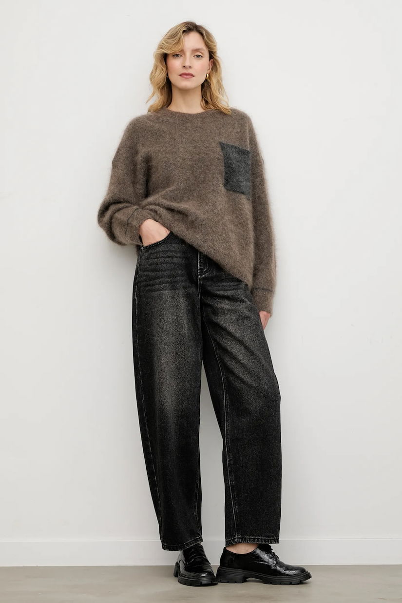 Answear.LAB jeansi culoarea negru