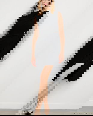 Answear.LAB rochie culoarea negru, mini, evazati