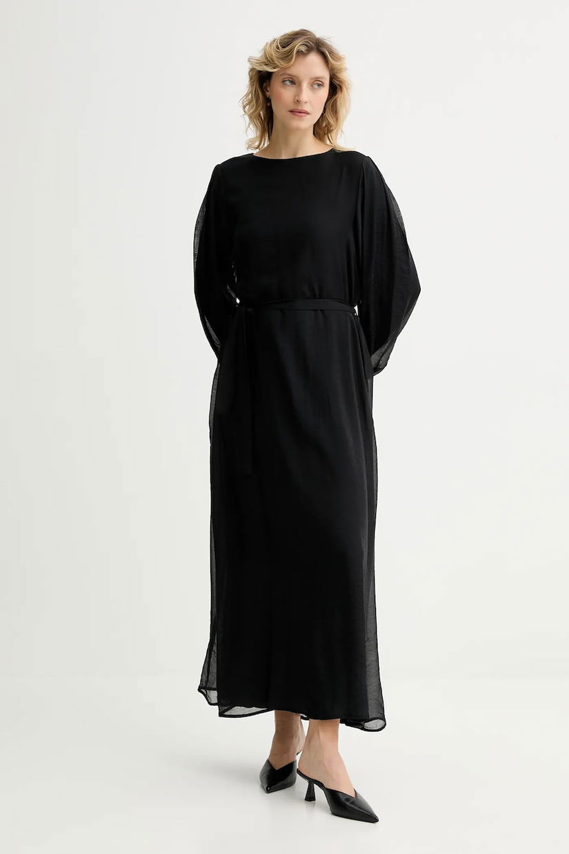 Answear.LAB rochie culoarea negru, maxi, oversize