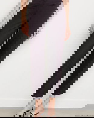 Answear.LAB pantaloni culoarea violet, fason tigareta, high waist