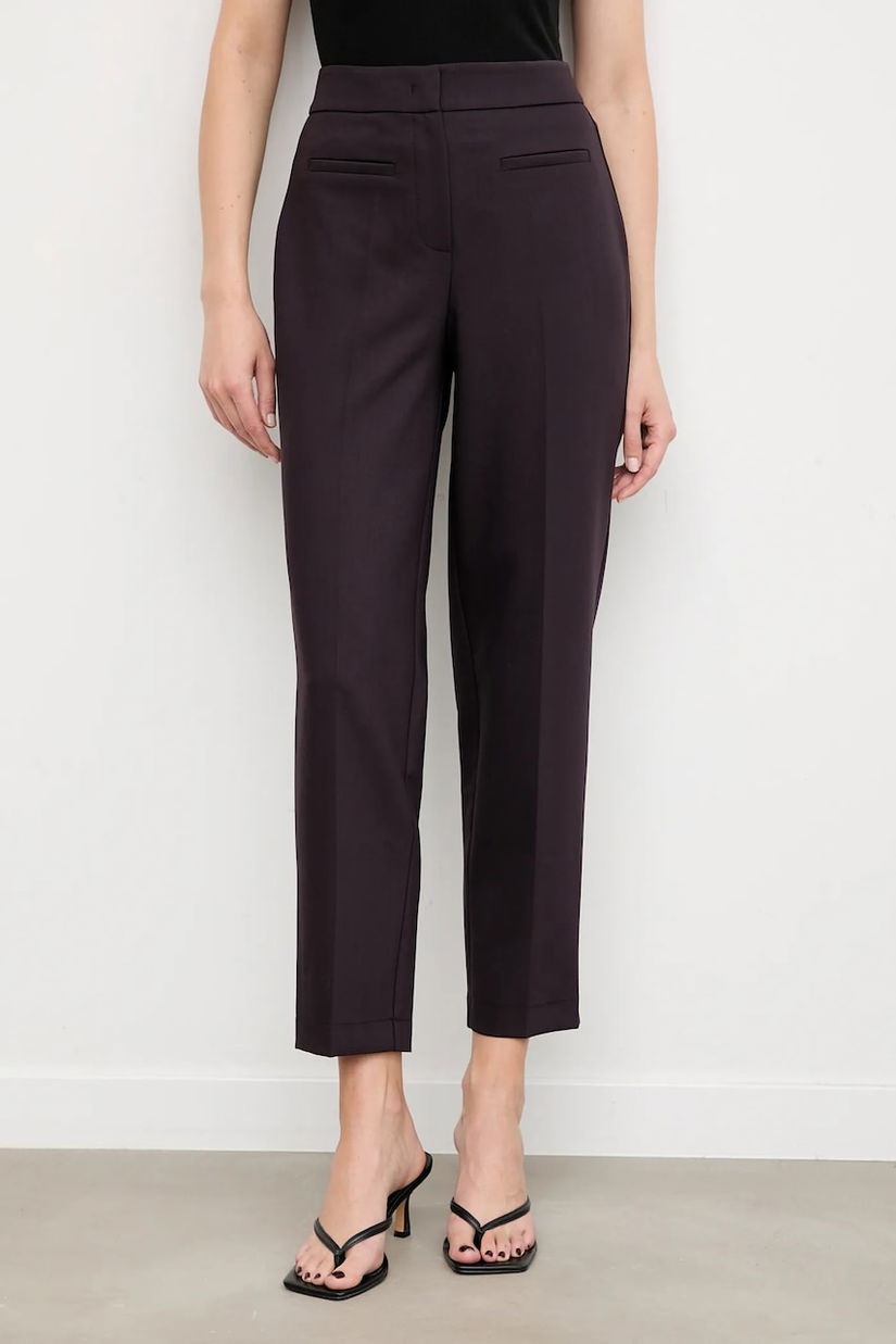 Answear.LAB pantaloni culoarea violet, fason tigareta, high waist
