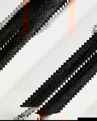 Answear.LAB pantaloni culoarea negru, lat, high waist