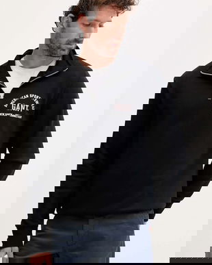 Gant bluză culoarea negru, cu imprimeu, 2067091