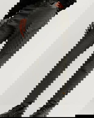 G-Star pantaloni bărbați, culoarea verde, slim D24307.E172