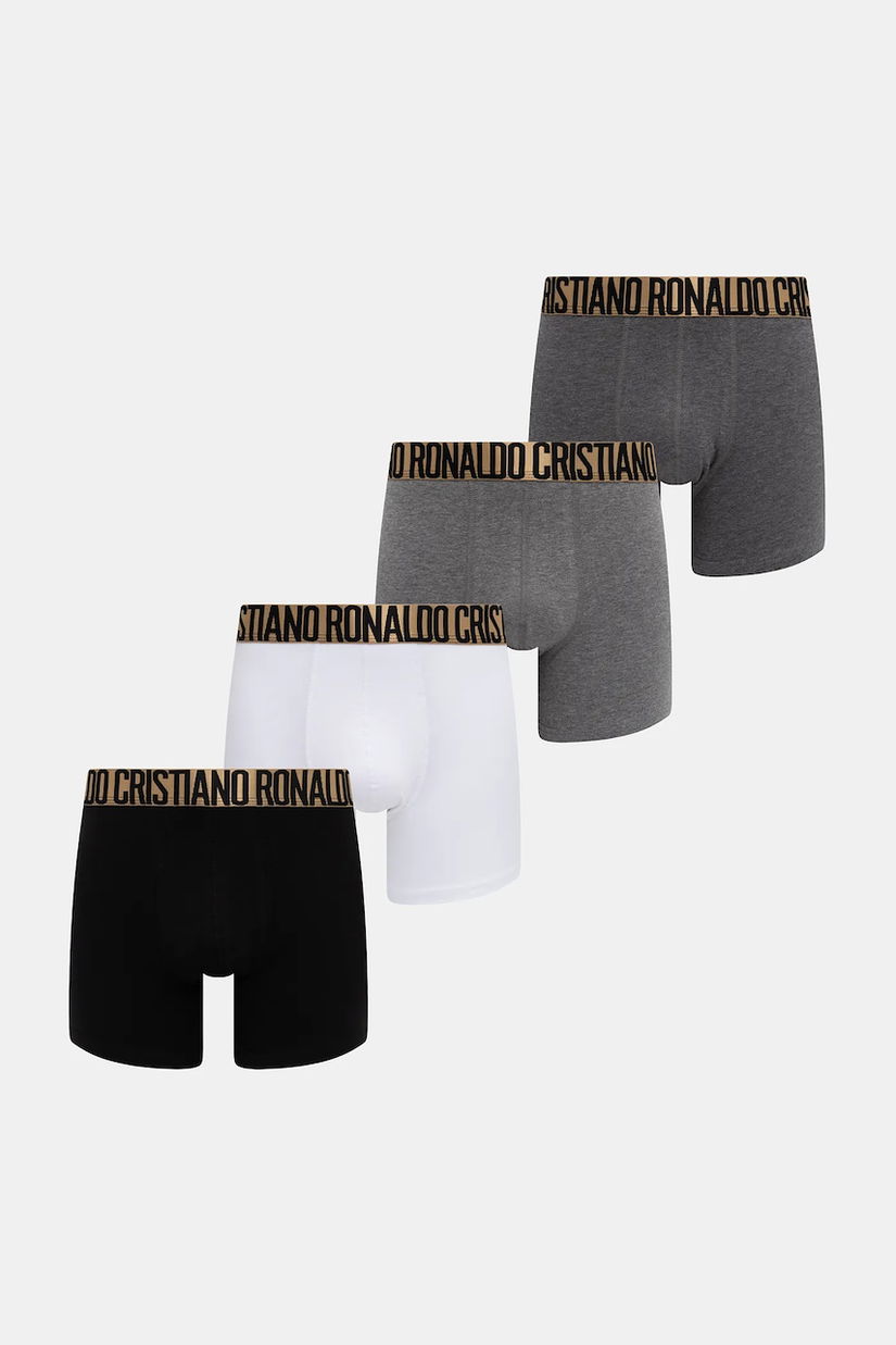 CR7 Cristiano Ronaldo boxeri de bumbac 4-pack culoarea gri, 8104.49.2504