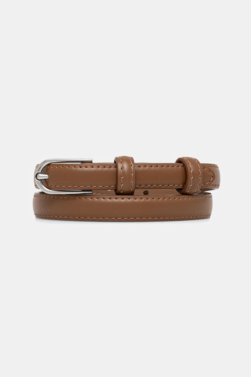 Answear.LAB curea de piele culoarea maro