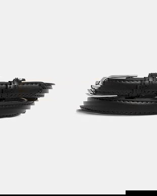 Answear.LAB curea de piele culoarea negru