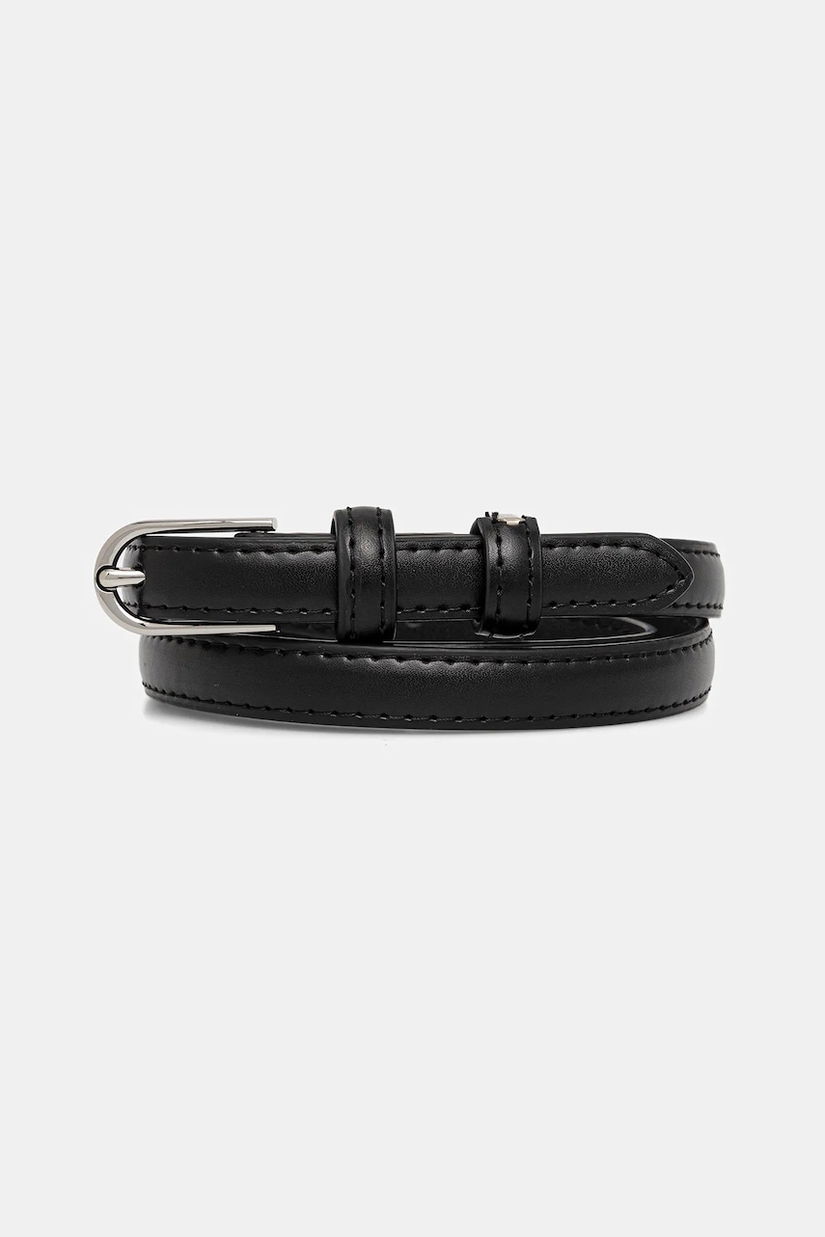 Answear.LAB curea de piele culoarea negru