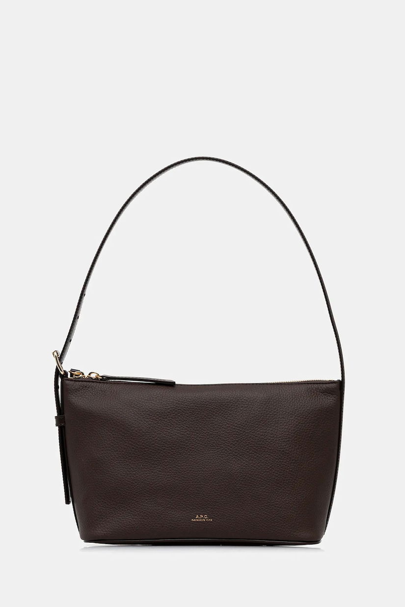 A.P.C. geantă de bumbac Sac Vera Shoulder culoarea negru, PXCBL.F61974