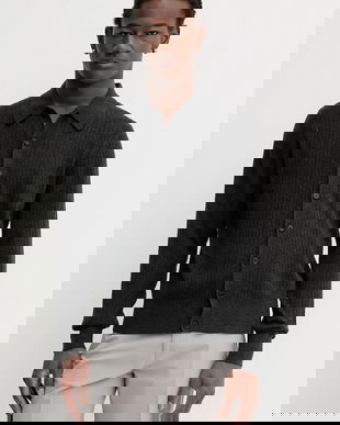 Filippa K cardigan din lână culoarea bleumarin, 31320