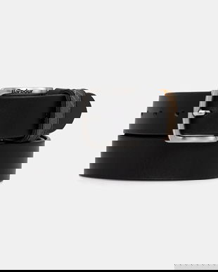 Barbour curea de piele culoarea maro, MAC0467