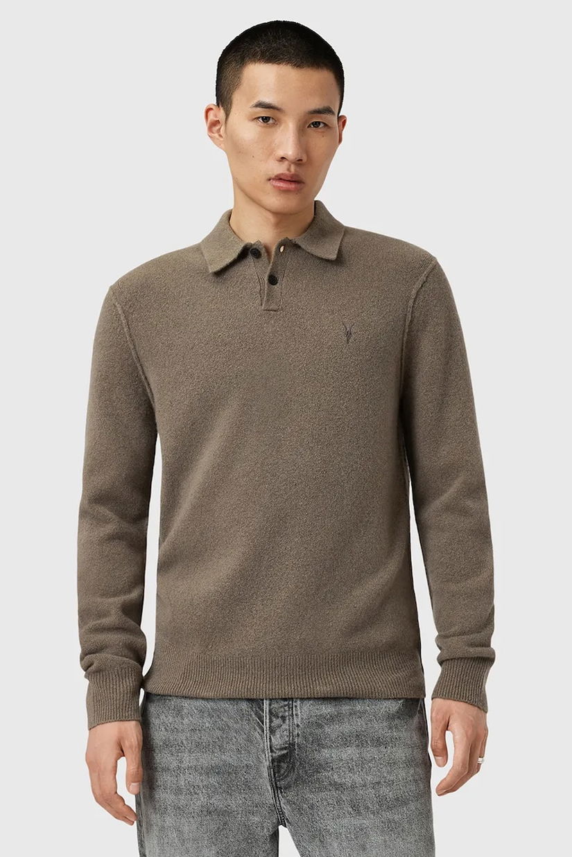 AllSaints pulover din amestec de lână STATTEN uni, M038KA