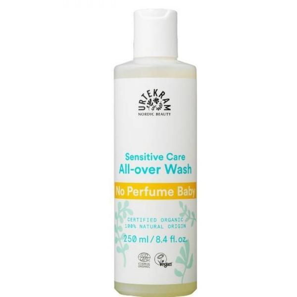Lotiune de corp organica fara parfum pentru bebelusi Urtekram 250 ml