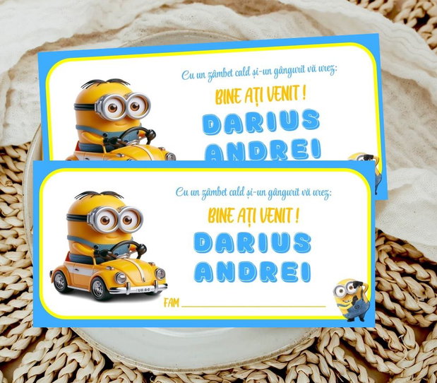 Plic de bani botez Minion