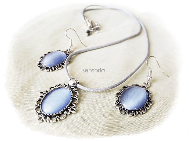 set ochi de pisica bleu