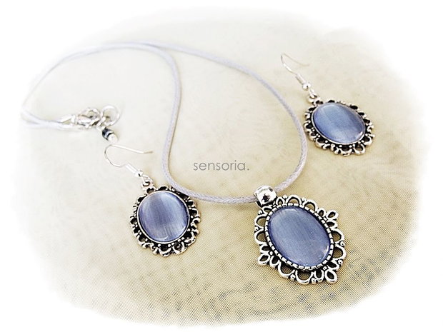 set ochi de pisica bleu