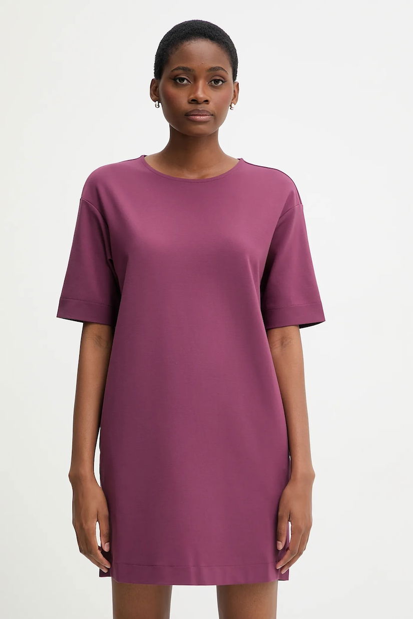 United Colors of Benetton rochie culoarea violet, mini, drept, 47CKDV0BW