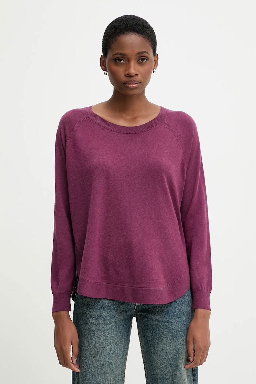 United Colors of Benetton pulover din amestec de lână culoarea violet, light, 1Y6SD10EG