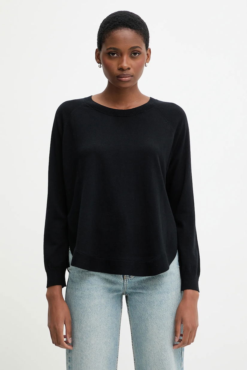 United Colors of Benetton pulover din amestec de lână culoarea negru, light, 1Y6SD10EG