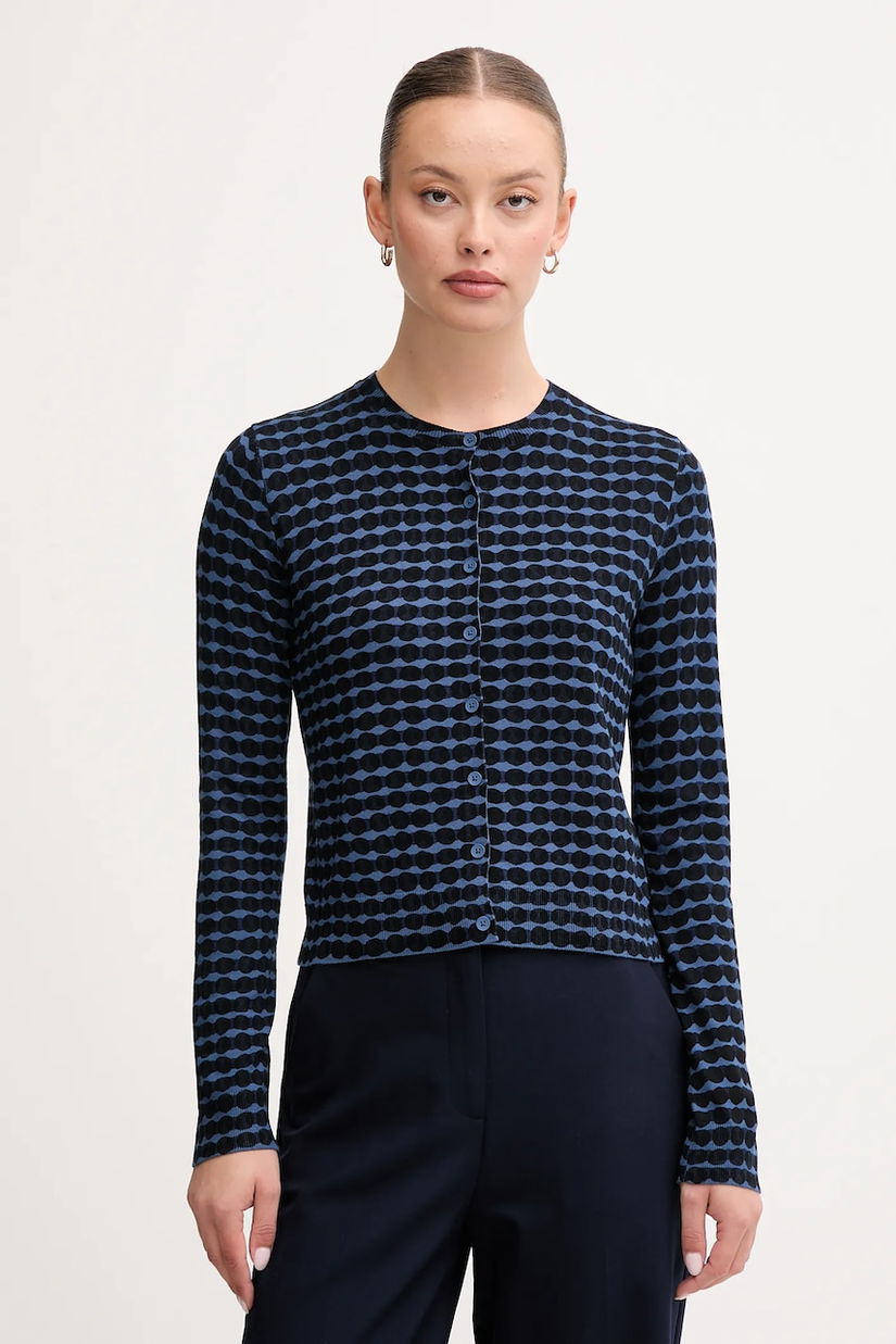 United Colors of Benetton cardigan culoarea bleumarin, light, 12F3D5028
