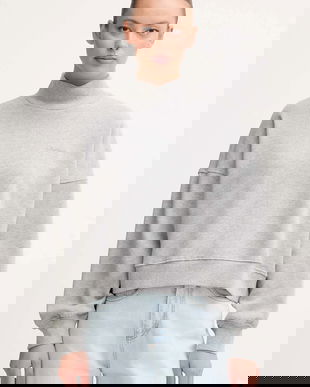 Pepe Jeans bluză culoarea gri, uni, PL5800007