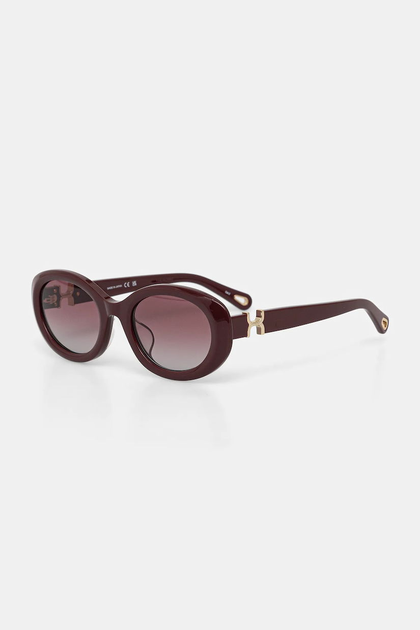 Chloé ochelari de soare culoarea bordo, CH0323SK