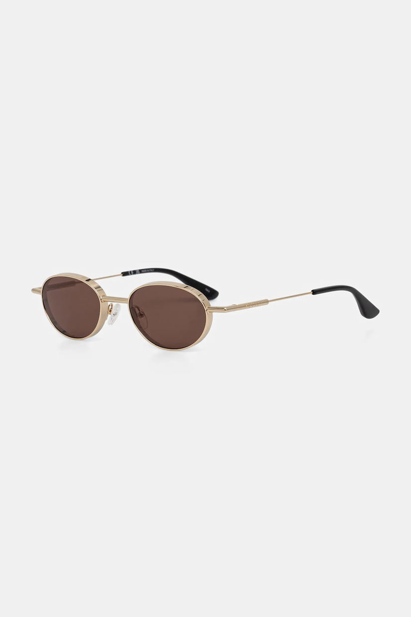 Alexander McQueen ochelari de soare culoarea auriu, AM0523S