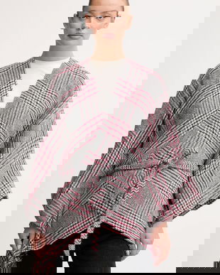 United Colors of Benetton poncho culoarea gri, light, 6HKYDU01E