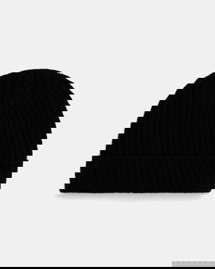 United Colors of Benetton căciulă de lână culoarea negru, de lana, din țesătură netedă, 1302U0724