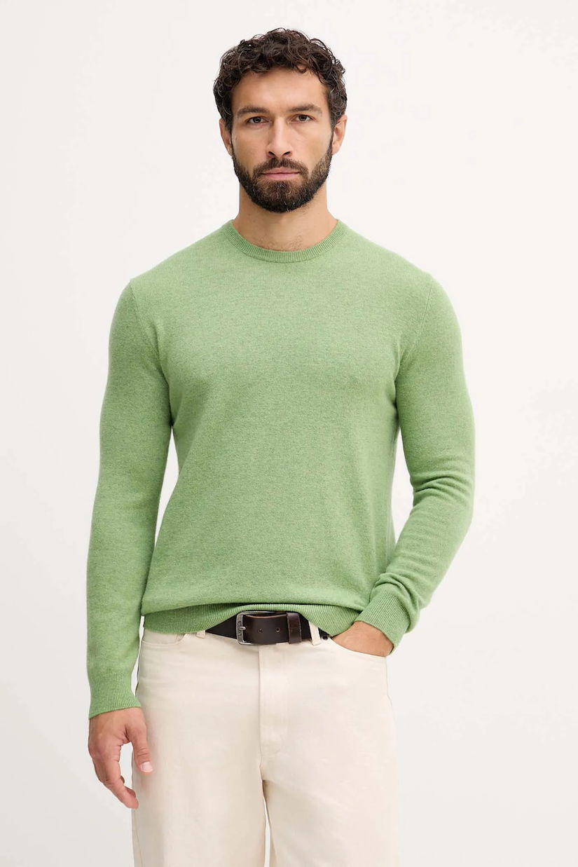United Colors of Benetton pulover de lână culoarea maro, light, 1002U1G34