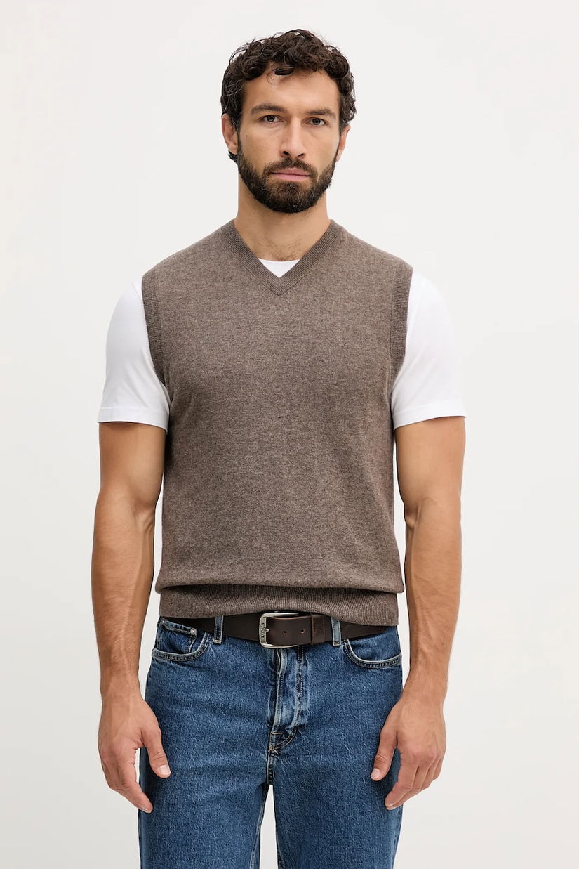 United Colors of Benetton vestăde lână culoarea negru, light, 1002U400L