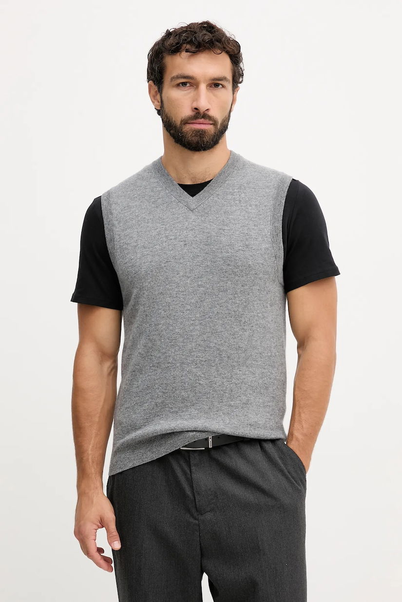 United Colors of Benetton vestăde lână culoarea negru, light, 1002U400L