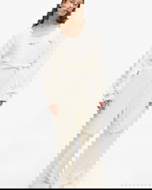 Karl Lagerfeld cardigan culoarea bej, A4W44006