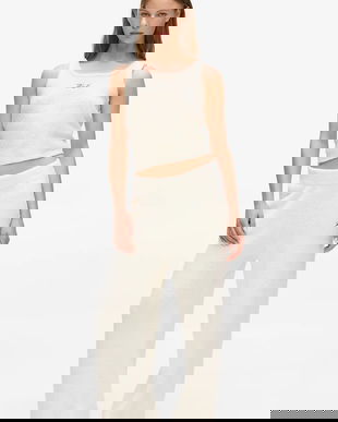 Karl Lagerfeld pantaloni de trening culoarea bej, uni, A4W44005