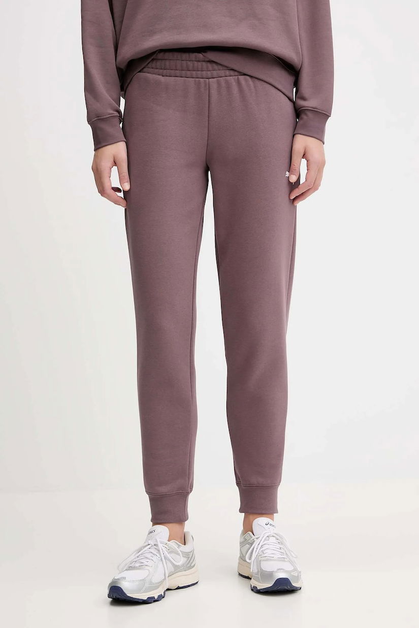 Puma pantaloni de trening culoarea violet, uni, 682467