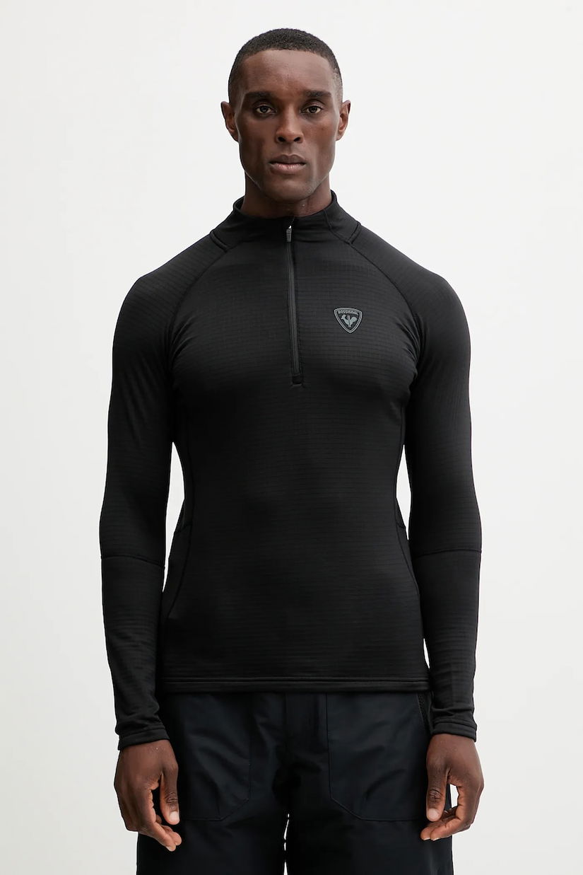 Rossignol hanorac BLACKSIDE culoarea negru, uni, RLNML10