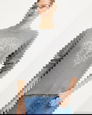 Joop! pulover din amestec de mătase culoarea gri, 30048477